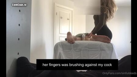 OnlyFans Sinfuldeeds: Estagiária francesa e russa RMT seduzida por um pau asiático gigantesco – 2.º encontro, Parte 1