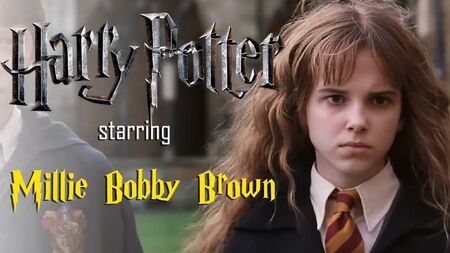 [DEEPFAKE] HARRY POTTER COM MILLIE BOBBY BROWN NO PAPEL DE HERMIONE GRANGER