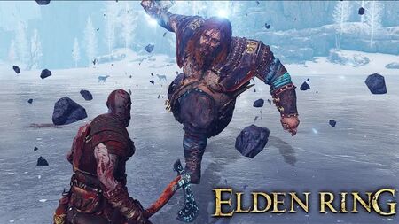 Luta contra o chefe KRATOS VS THOR — God of War Ragnarök X ELDEN RING