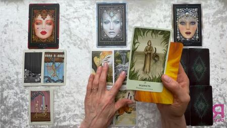 A disposição das cartas de Tarô