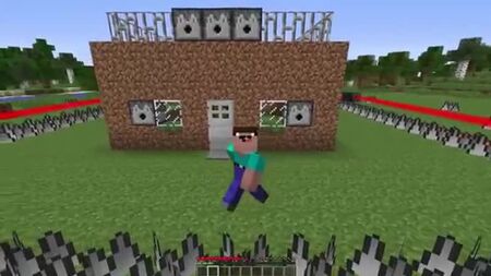 O NOVATO CONSTROIU UMA CASA PROTEGIDA NO MINECRAFT! O NOVATO CONTRA O ESCORPIÃO E A ARMADILHA DE TROLLING NO MINECRAFT