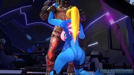 Samus Aran capturada pelo Predador [com som]