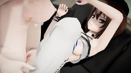 MMD SEXO COM RAPARIGAS FUTANARI E PANZER MAHO NISHIZUMI FODIDA POR UM PAU FUTANARI
