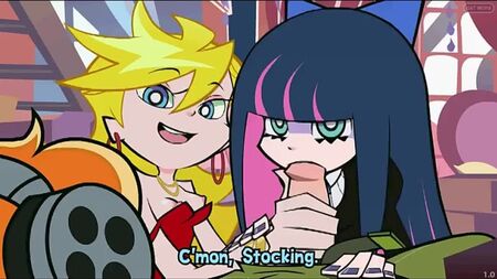 Panty, Stocking & Brief - Panty e Stocking com Cinta-liga