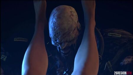 Jill x Nemesis - violação; vaginal; pornografia hentai 3D [Resident Evil]