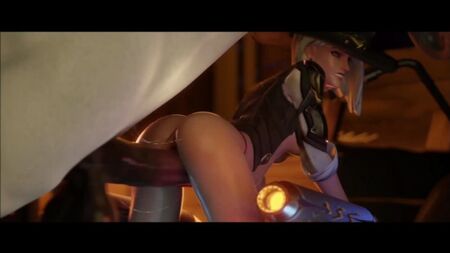 Ashe a foder numa moto voadora com um cavalo - Porno 3D / 3Dポルノ