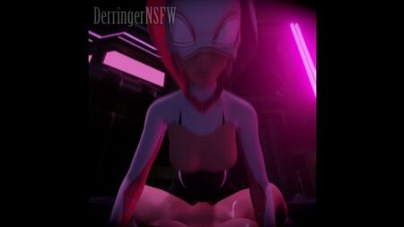 Pornografia de sexo futanari com a Gwen Stacy