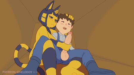 Animal Crossing: Ankha x Chelodoy - Animação, anime, pornografia 18+ - anime, animação, hentai, sexo, hentai