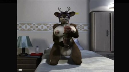 3D Yiff por H0rs3 - Porno Futa Furry - Sexo E621 - FYE - Futanari - Rapariga veado - Masturbação - Esperma