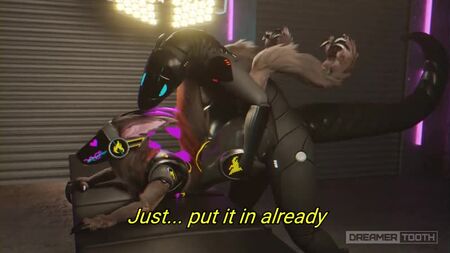 FURRY YIFF SYNTH FODE DUAS VEZES A RABACA APERTADA DA RAPARIGA PROTOGEN COM CREAMPIE DreamerTooth