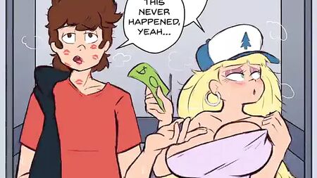 Dipper Pines e Pacifica Northwest fazem sexo num elevador
