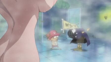 One Piece — A cena do banho da Nami (filtro de nudez)