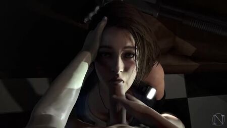 Jill Valentine facefuck - Resident Evil 3 [pornografia 3D, R34, Hentai, SFM, sexo em geral, Hentai 3D, felação, broche, masturbação manual, garganta profunda]