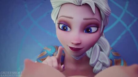 Anna x Elsa - pornografia hentai 3D; yuri; lésbicas; masturbação; cunnilingus; [Frozen]