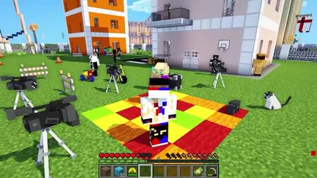 [EvgenBro] Criança e rapariga sem-abrigo, dança «Nuba» e sobre a sobrevivência de um sem-abrigo! Minecraft na vida real, vídeo de trollagem