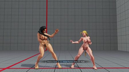 Street Fighter V — Mod de nudez para Laura e Cammy (BB Muscle)