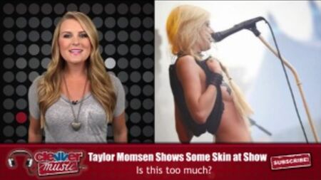 Taylor Momsen mostra os seios num concerto