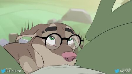 2D Yiff por Taga - Porno Furry - Sexo - E621 - FYE - Heterossexual - Cão com escamas - Broche com garganta profunda - Foda na cara - Foda facial - Gay