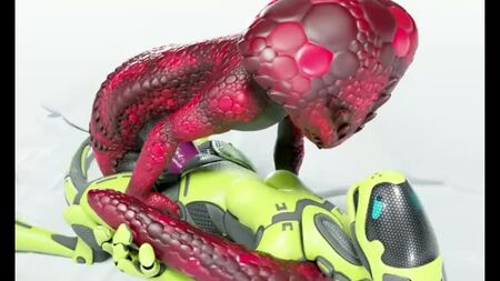 Pornografia 3D Yiff Furry: Sexo E621 FYE - Rapariga Robô com Pele de Cobra